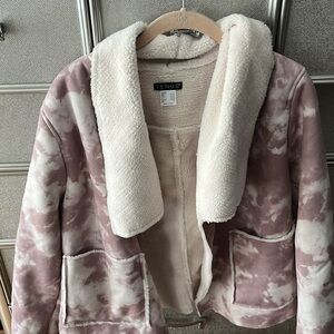 Pink and nude sweater jacket from Venus